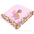 Babies' Soft Blanket, Made of 100% Polyester Larcher, with Fancy Embroidery Patches